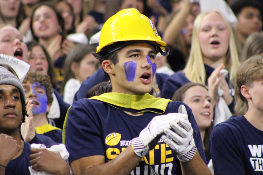 Hudsonville lost the Division 1 state championship game against Cass Tech on Nov. 30, 2024. (Dean Holzwarth/WOOD TV8)