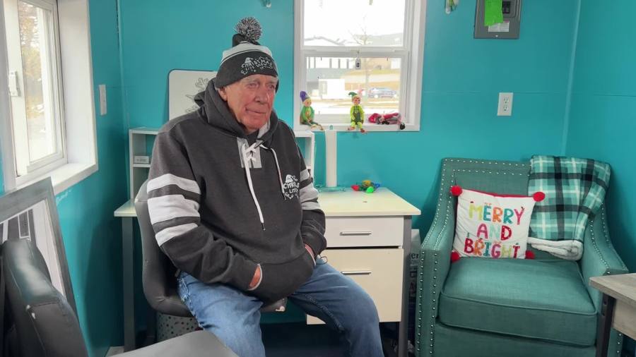 Bill Schrader is the man behind the Christmas Lite Show at LMCU Ballpark. (Nov. 26, 2024)