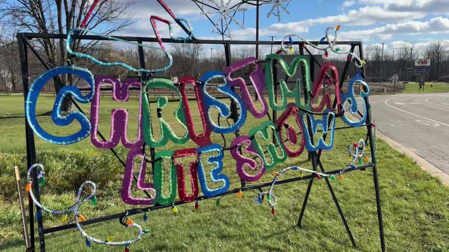Part of the display at the Christmas Lite Show at LMCU Ballpark. (Nov. 26, 2024)