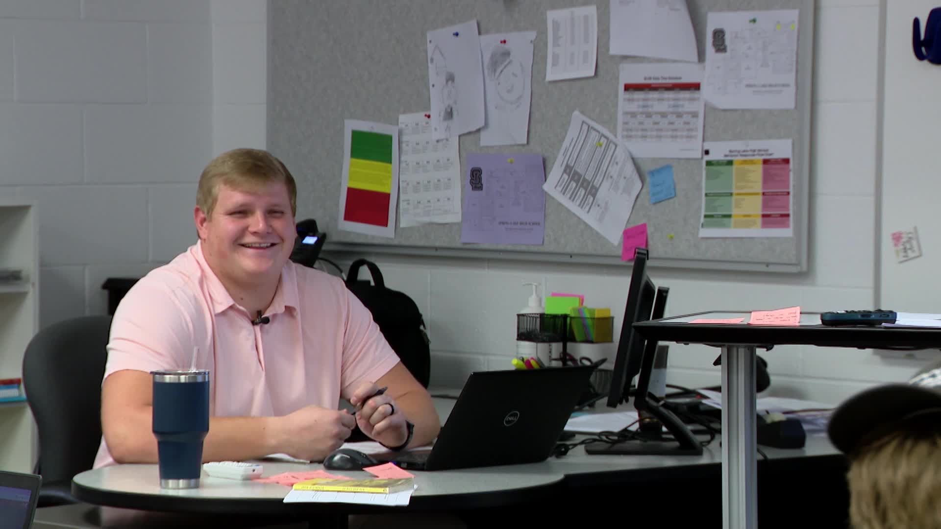 Luke Marsh is a Hope College offensive lineman and a teacher at Spring Lake High School.