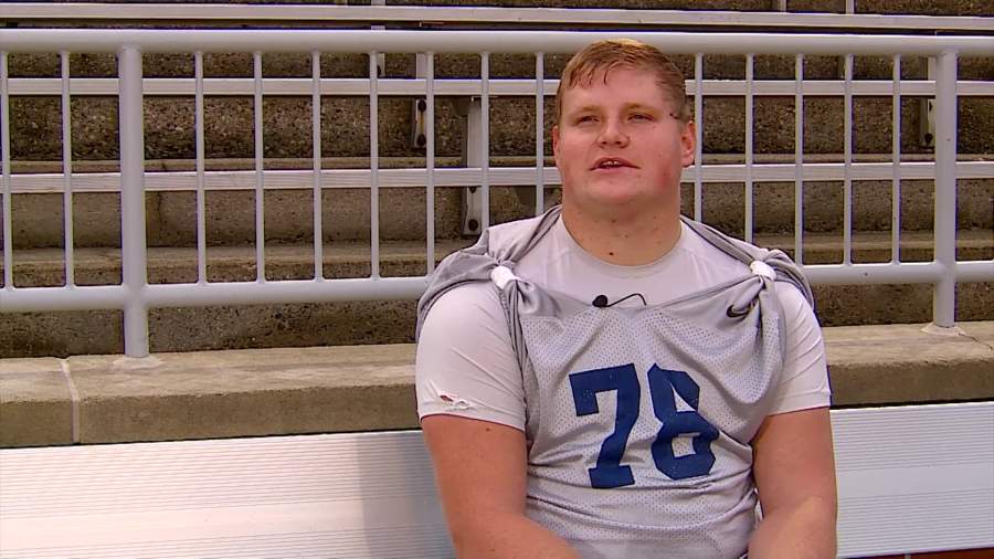 Luke Marsh is a Hope College offensive lineman and a teacher at Spring Lake High School.