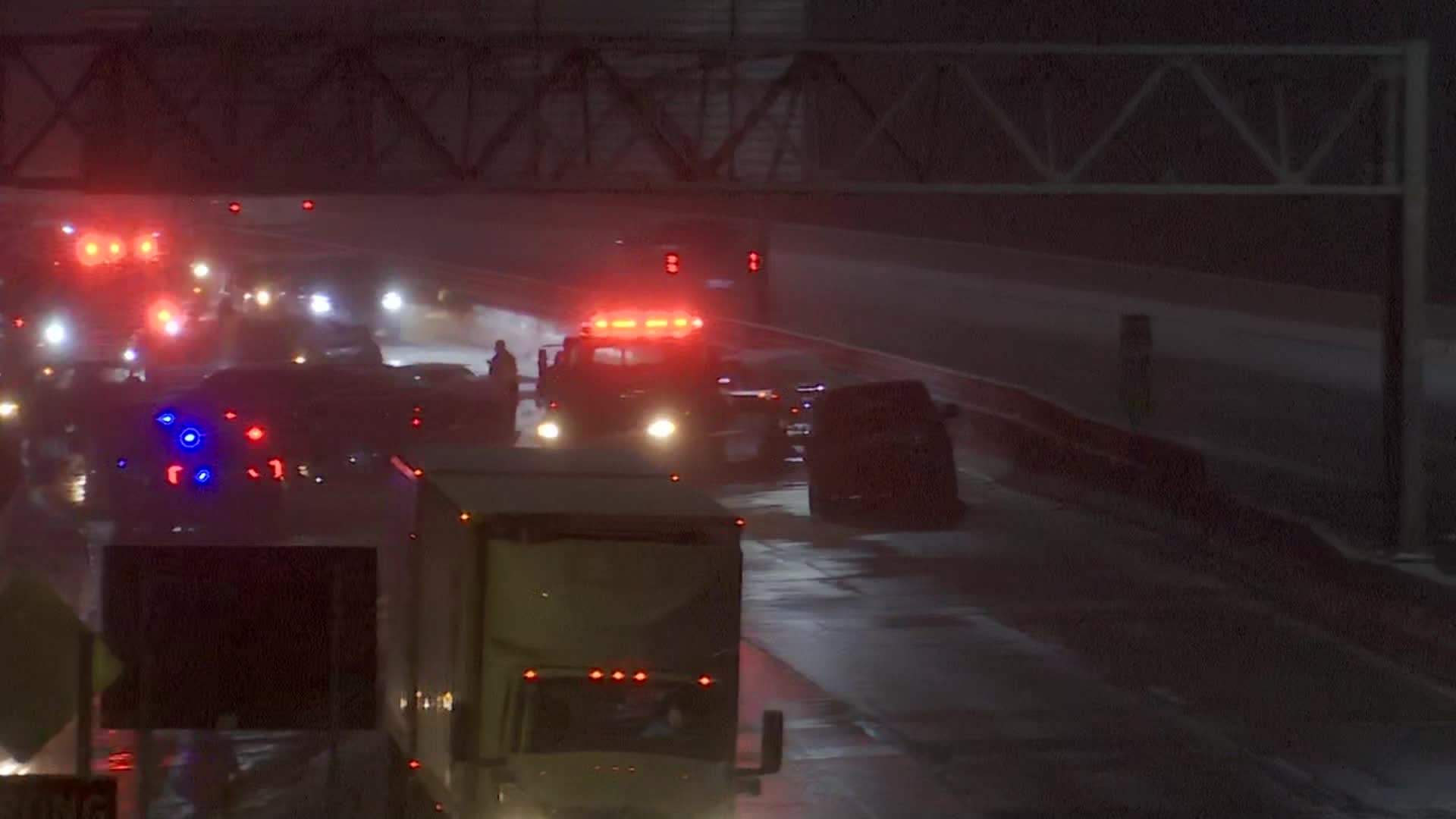 A crash on US-131 in Grand Rapids. (Nov. 28, 2024)