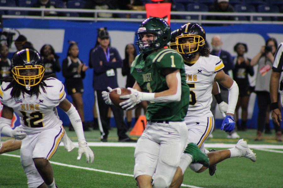 Zeeland West won the state championship game on Nov. 30, 2024. (Dean Holzwarth/WOOD TV8)