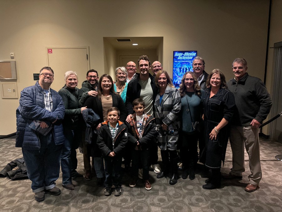 Professional actor Blake Price got to perform in "Mamma Mia" in his hometown of Grand Rapids. (Courtesy Blake Price/Broadway Grand Rapids)