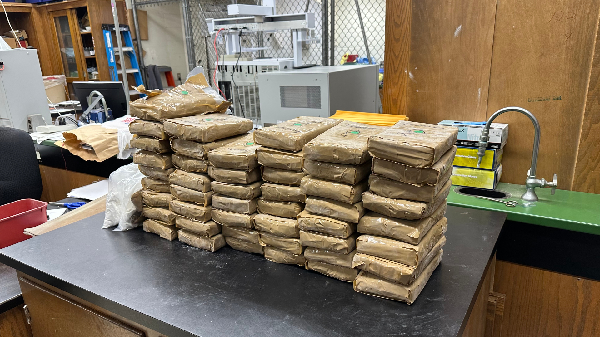 Deputies say they found 123 pounds of cocaine in a semi-truck on I-94 near Benton Harbor. (Courtesy Berrien County Sheriff's Office)