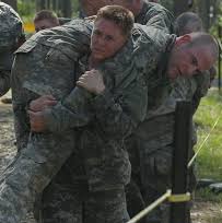 A courtesy image of Lisa Jaster at Army Ranger School.