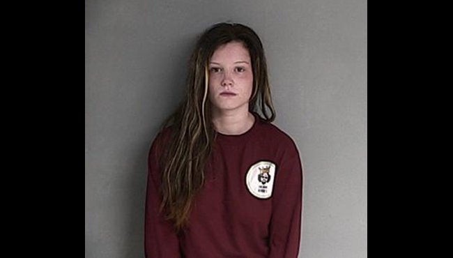 A booking photo of Paige Bohne from the St. Joseph County Jail.