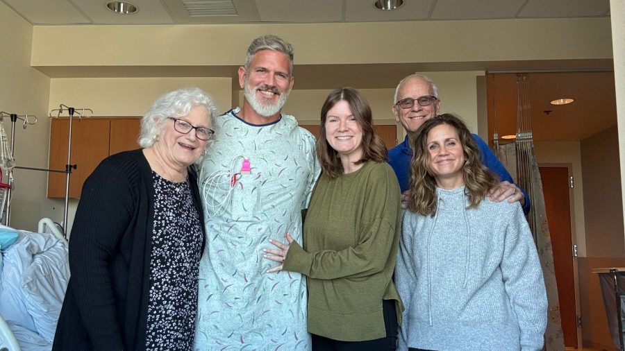 Timothy Ruff and his family in the hospital. (Courtesy Timothy Ruff)