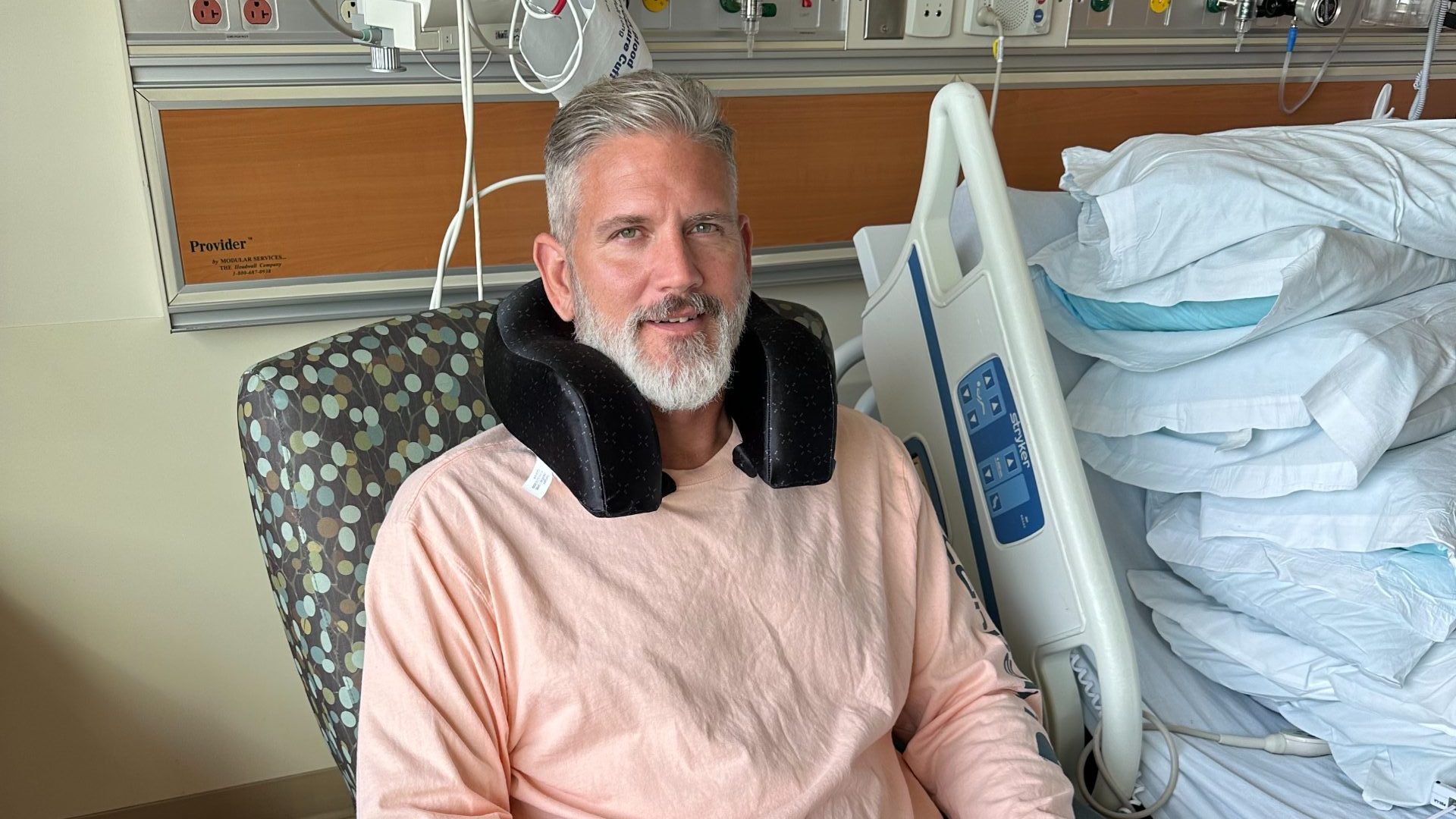 Timothy Ruff in the hospital. (Courtesy Timothy Ruff)