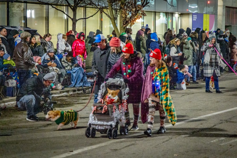 The Grand Rapids Santa Parade, sponsored by Gentex, and tree lighting ceremony on Dec. 7, 2024. (Michael Buck/WOOD TV8)