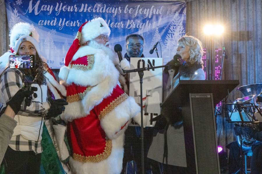 The Grand Rapids Santa Parade, sponsored by Gentex, and tree lighting ceremony on Dec. 7, 2024. (Michael Buck/WOOD TV8)