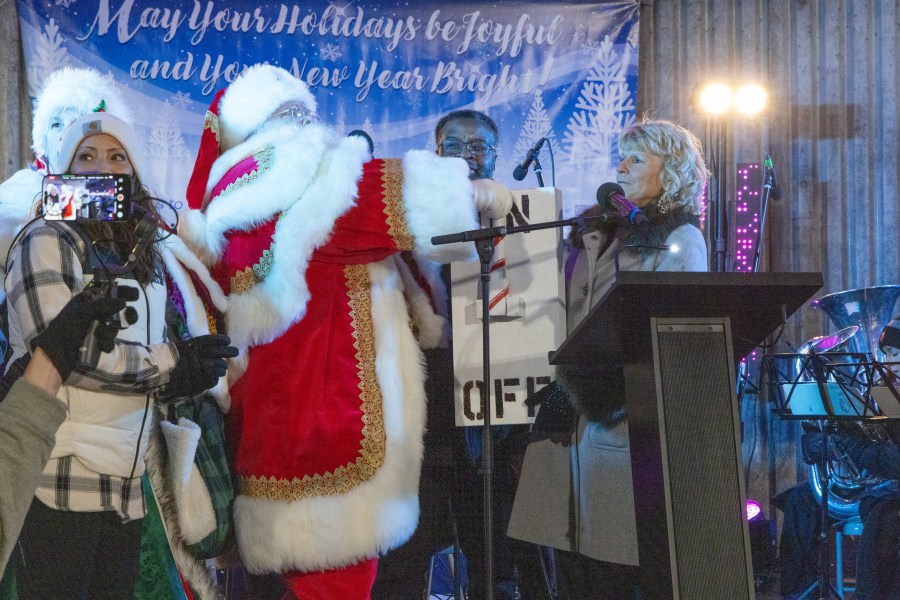 The Grand Rapids Santa Parade, sponsored by Gentex, and tree lighting ceremony on Dec. 7, 2024. (Michael Buck/WOOD TV8)