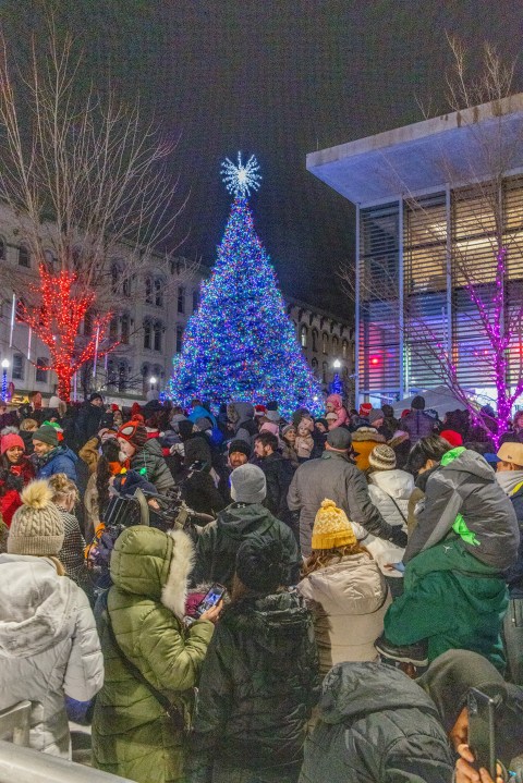 The Grand Rapids Santa Parade, sponsored by Gentex, and tree lighting ceremony on Dec. 7, 2024. (Michael Buck/WOOD TV8)