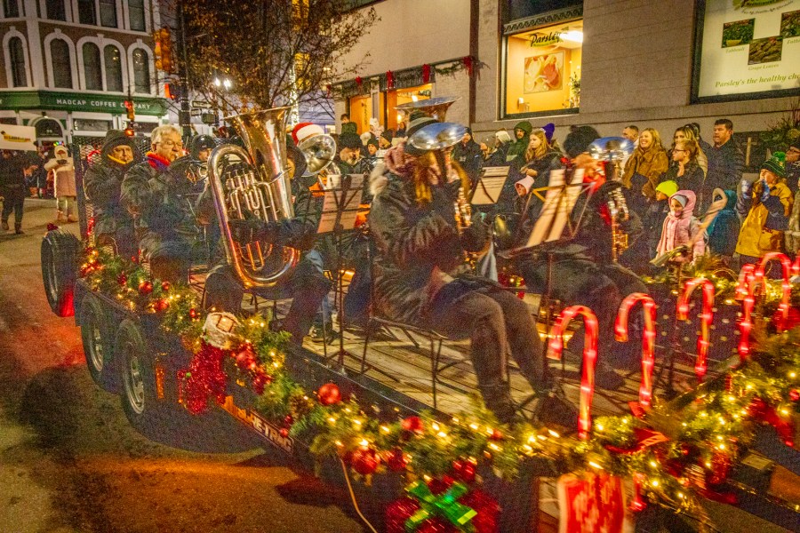 The Grand Rapids Santa Parade, sponsored by Gentex, and tree lighting ceremony on Dec. 7, 2024. (Michael Buck/WOOD TV8)