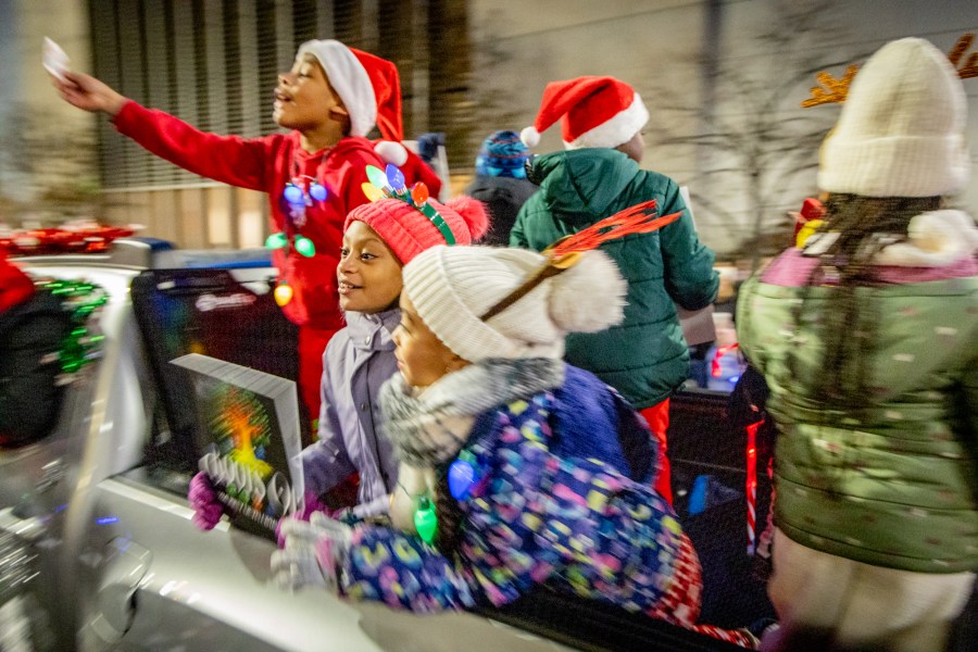 The Grand Rapids Santa Parade, sponsored by Gentex, and tree lighting ceremony on Dec. 7, 2024. (Michael Buck/WOOD TV8)