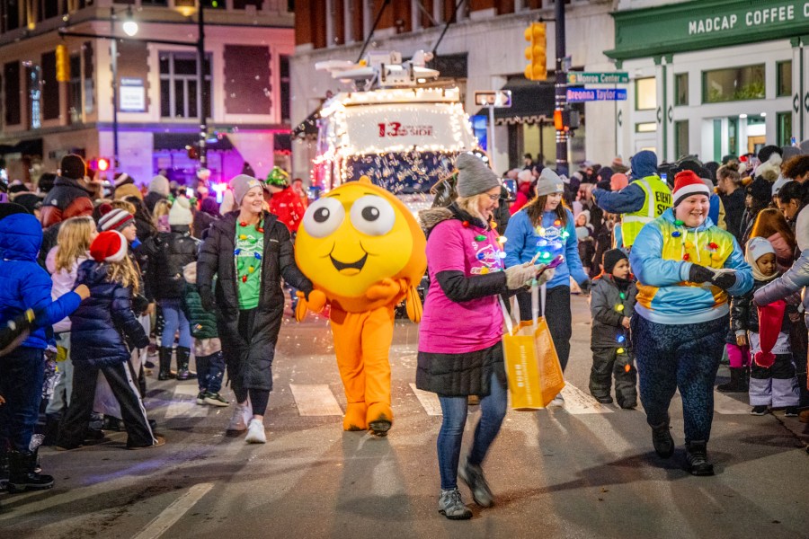 The Grand Rapids Santa Parade, sponsored by Gentex, and tree lighting ceremony on Dec. 7, 2024. (Michael Buck/WOOD TV8)