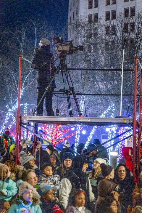 The Grand Rapids Santa Parade, sponsored by Gentex, and tree lighting ceremony on Dec. 7, 2024. (Michael Buck/WOOD TV8)