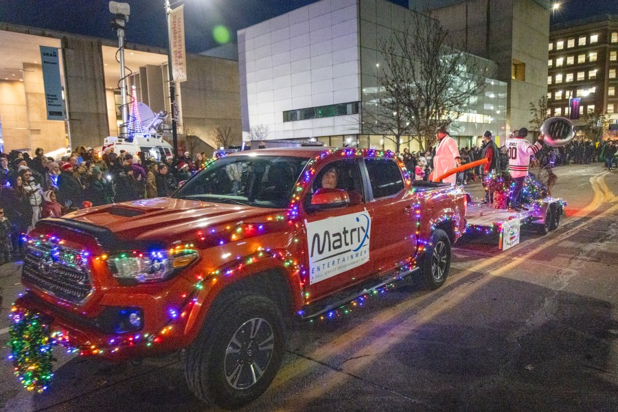 The Grand Rapids Santa Parade, sponsored by Gentex, and tree lighting ceremony on Dec. 7, 2024. (Michael Buck/WOOD TV8)