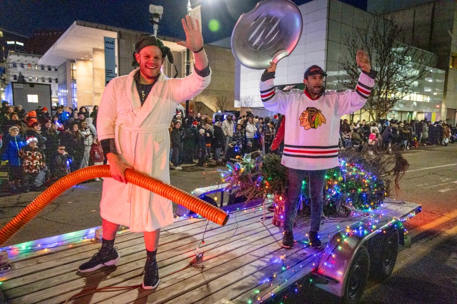 The Grand Rapids Santa Parade, sponsored by Gentex, and tree lighting ceremony on Dec. 7, 2024. (Michael Buck/WOOD TV8)