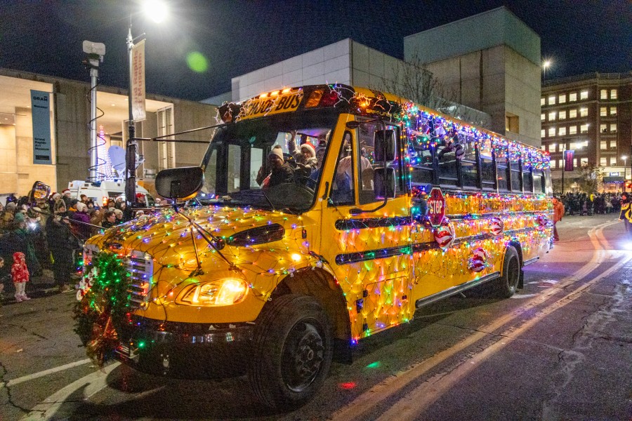 The Grand Rapids Santa Parade, sponsored by Gentex, and tree lighting ceremony on Dec. 7, 2024. (Michael Buck/WOOD TV8)