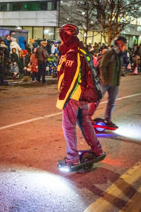 The Grand Rapids Santa Parade, sponsored by Gentex, and tree lighting ceremony on Dec. 7, 2024. (Michael Buck/WOOD TV8)