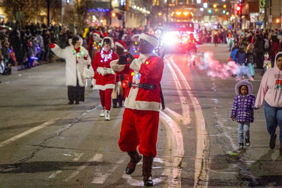 The Grand Rapids Santa Parade, sponsored by Gentex, and tree lighting ceremony on Dec. 7, 2024. (Michael Buck/WOOD TV8)