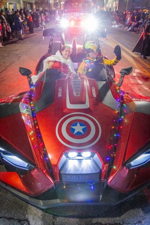 The Grand Rapids Santa Parade, sponsored by Gentex, and tree lighting ceremony on Dec. 7, 2024. (Michael Buck/WOOD TV8)