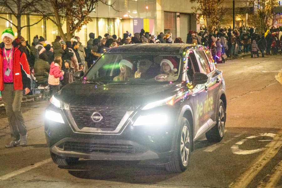 The Grand Rapids Santa Parade, sponsored by Gentex, and tree lighting ceremony on Dec. 7, 2024. (Michael Buck/WOOD TV8)