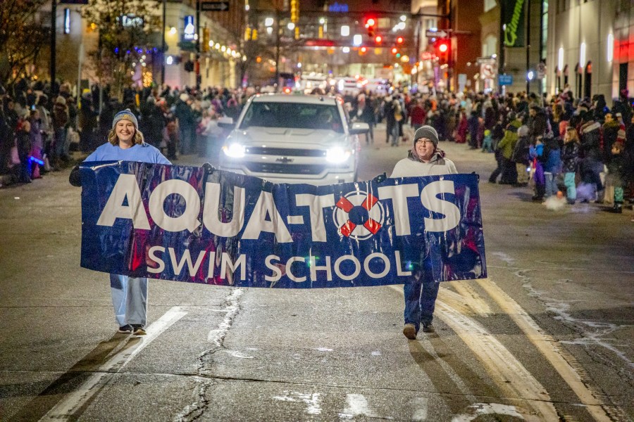 The Grand Rapids Santa Parade, sponsored by Gentex, and tree lighting ceremony on Dec. 7, 2024. (Michael Buck/WOOD TV8)