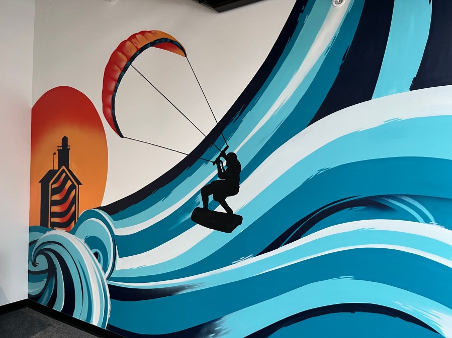 A mural from a local artist in the first floor of the Next Center in downtown Holland. (Dec. 4, 2024)