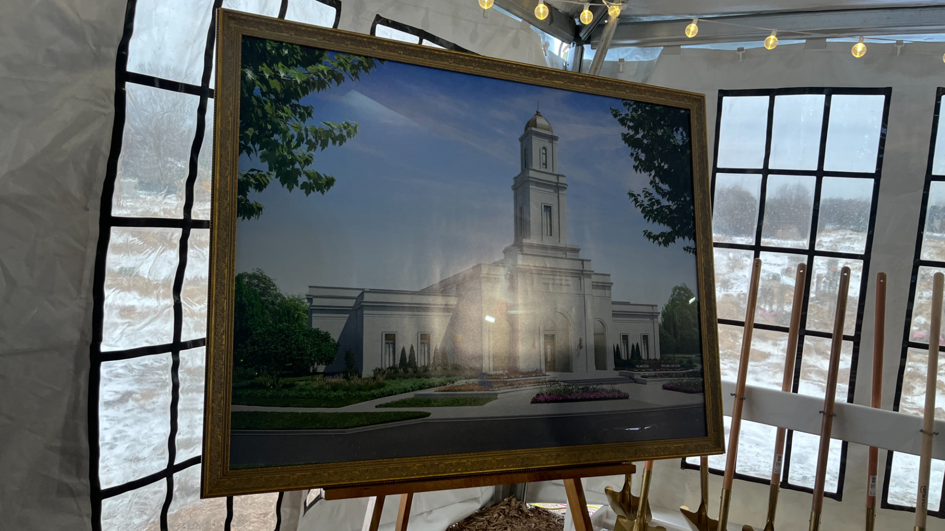The groundbreaking ceremony for the Grand Rapids temple of The Church of Jesus Christ of Latter-day Saints. (Dec. 7, 2024)