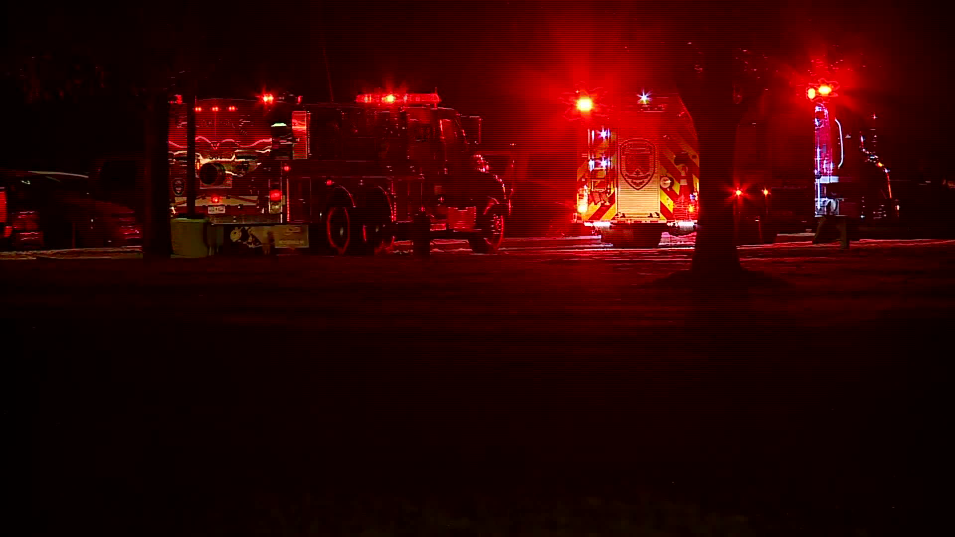 The scene of a fire at a factory near Ravenna Thursday night. (Dec. 5, 2024)