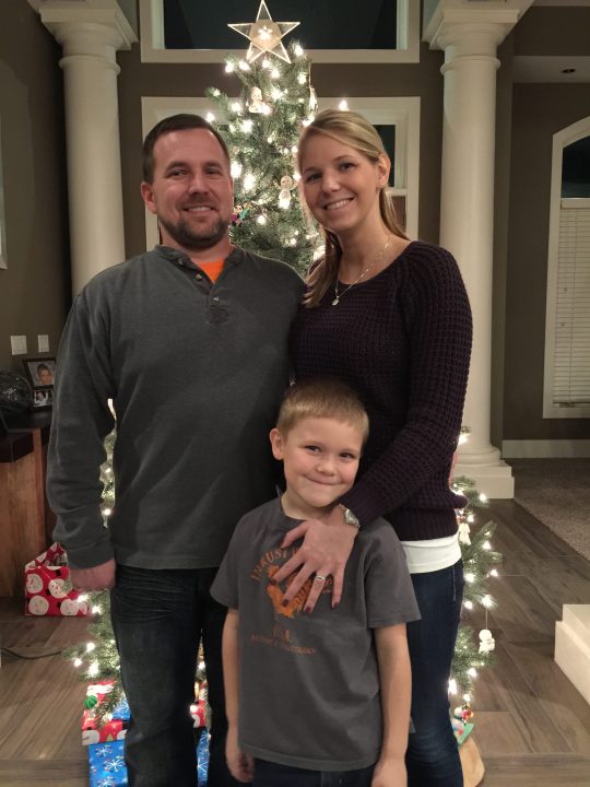 Doug and Amy Irvine and son Tyson. (Courtesy)