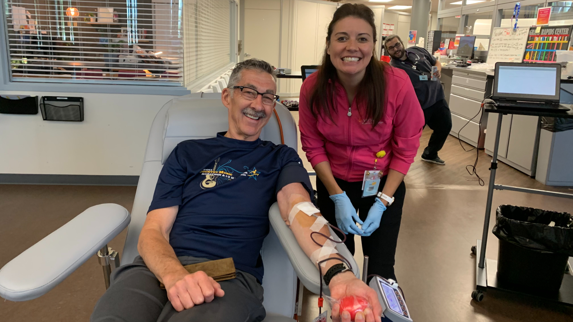 Blood donor Erich Pagel. (Courtesy Versiti Blood Center of Michigan - Grand Rapids)