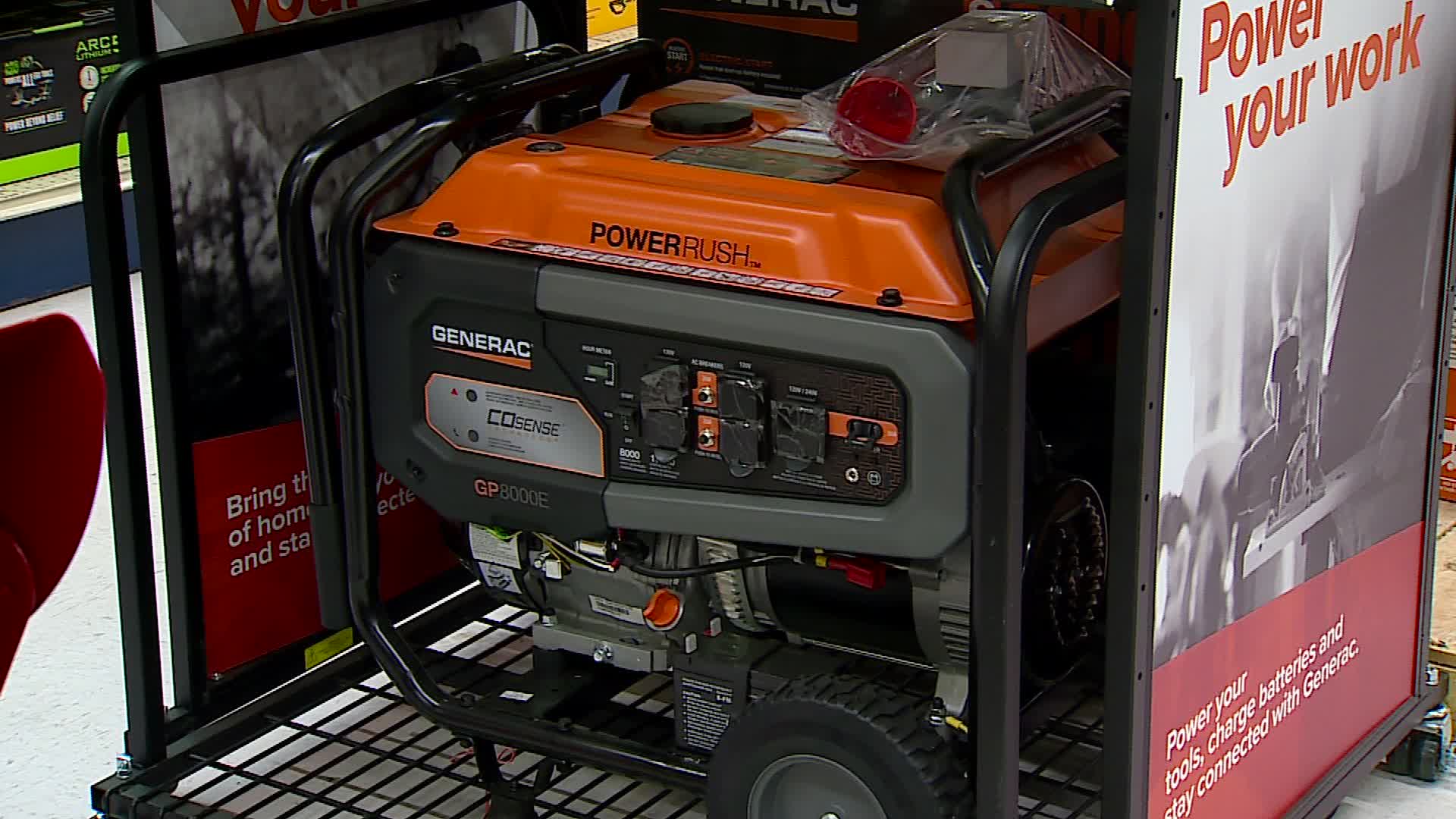 A generator for sale on Dec. 4, 2024.