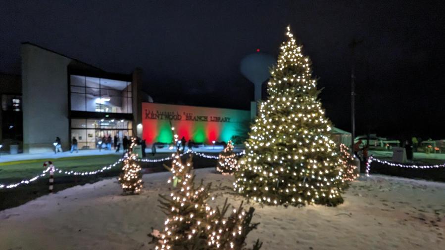 The Kentwood holiday tree lighting on Dec. 6, 2024.